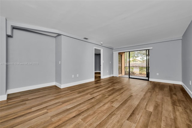 2288 SW 81st Ave Unit 2288, Miramar, FL 33025 - unfurnished room with wood finished floors and baseboards