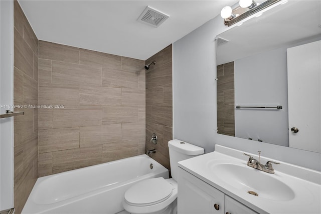 2288 SW 81st Ave Unit 2288, Miramar, FL 33025 - bathroom with vanity, toilet, and shower / tub combination