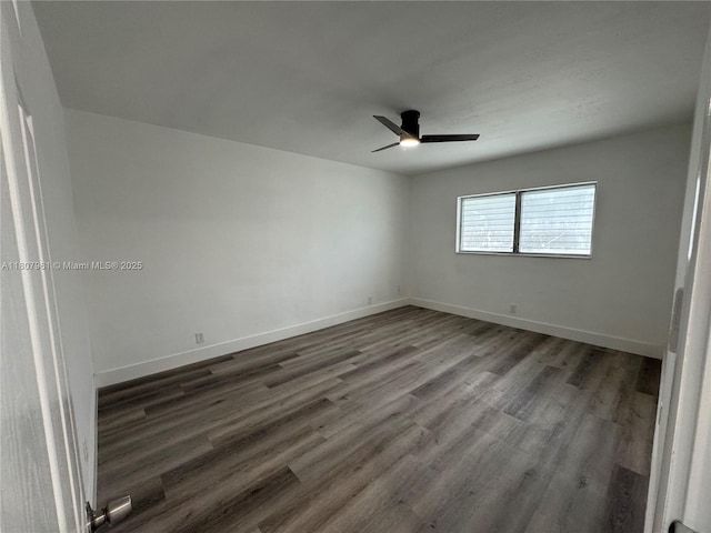 630 Layne Blvd Unit 211, Hallandale Beach, FL 33009 - unfurnished bedroom featuring wood finished floors, baseboards, and ceiling fan