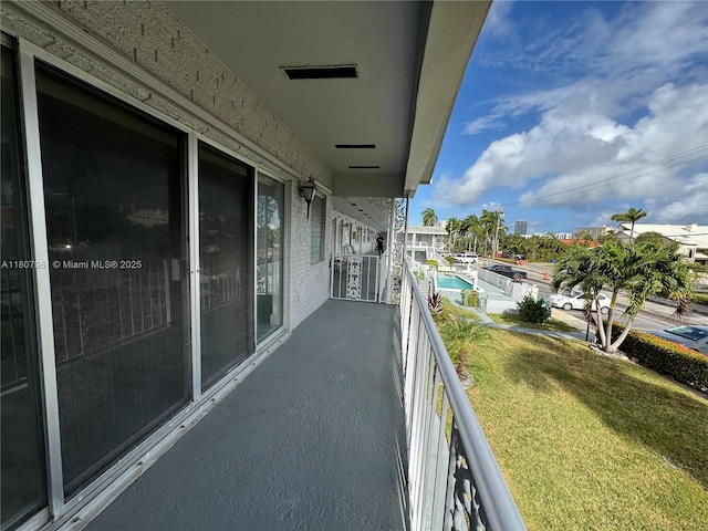 630 Layne Blvd Unit 211, Hallandale Beach, FL 33009 - balcony featuring view of pool area