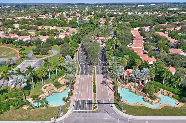 1874 NW 74th Way, Pembroke Pines, FL 33024 - aerial overview of property's location featuring a pool area