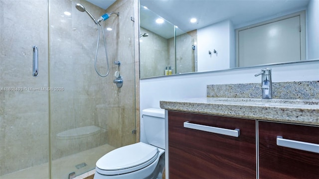 185 SW 7th St Unit 2911, Miami, FL 33130 - bathroom with a stall shower and vanity