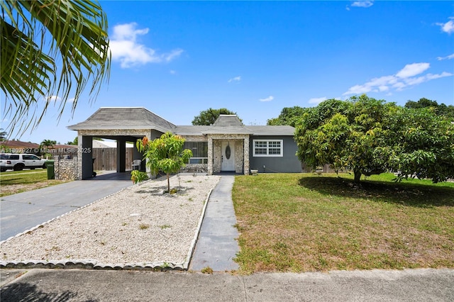 5390 SW 10th Ct, Margate, FL 33068 - single story home with driveway and a carport