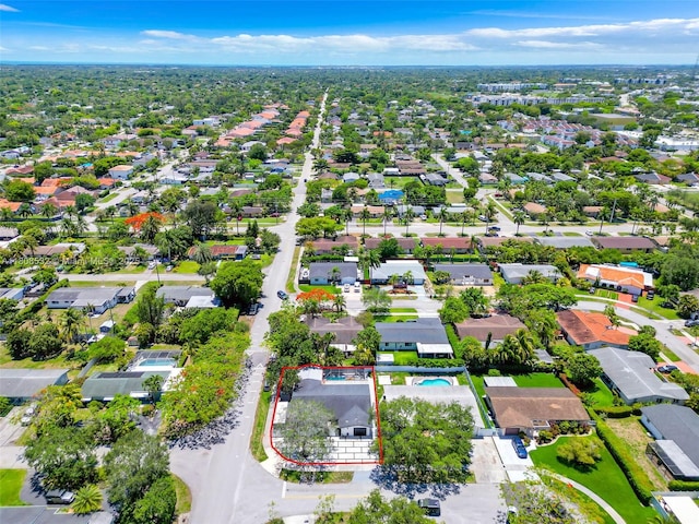 9304 SW 166th Ter, Palmetto Bay, FL 33157 - aerial view of residential area featuring property boundaries highlighted