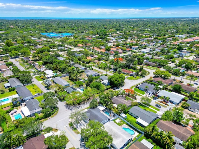 9304 SW 166th Ter, Palmetto Bay, FL 33157 - aerial view of residential area featuring a pool area