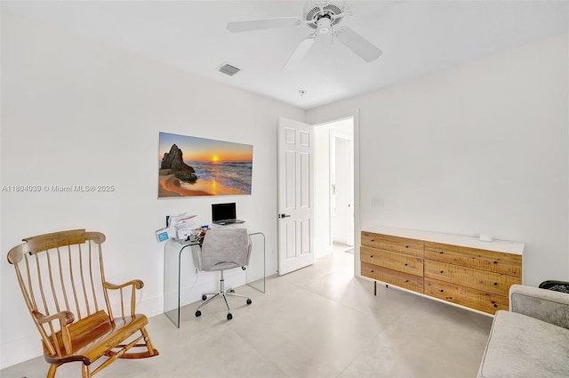 10881 Hawks Vista St, Plantation, FL 33324 - office featuring ceiling fan