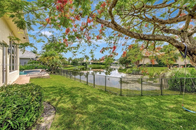 10881 Hawks Vista St, Plantation, FL 33324 - view of yard with a water view