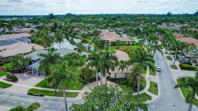 10881 Hawks Vista St, Plantation, FL 33324 - aerial view of residential area with a large body of water