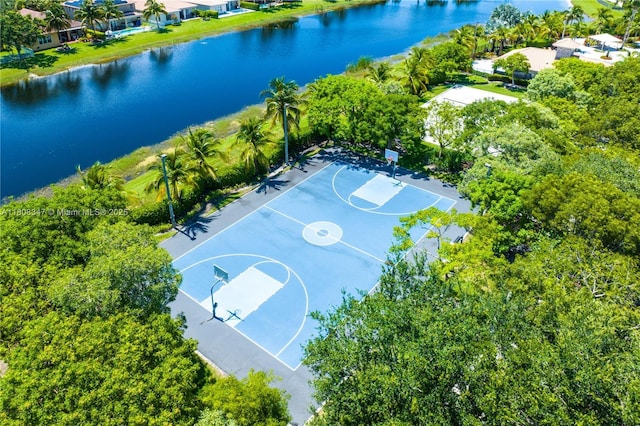 4149 E Gardenia Ave, Weston, FL 33332 - view of sport court featuring community basketball court and a water view