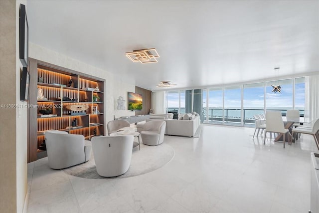 2127 Brickell Ave Unit 2302, Miami, FL 33129 - living room featuring plenty of natural light and a wall of windows