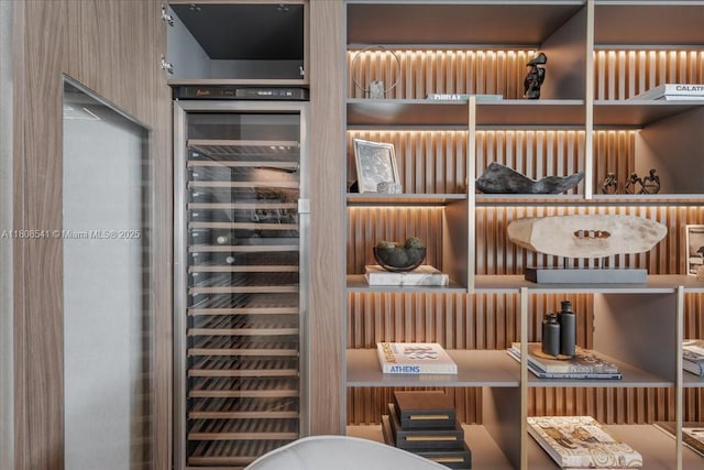 2127 Brickell Ave Unit 2302, Miami, FL 33129 - wine room with beverage cooler