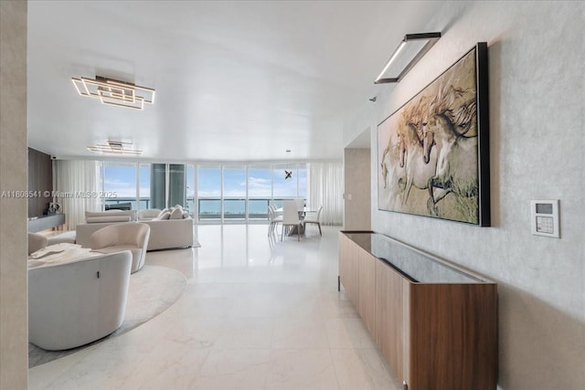 2127 Brickell Ave Unit 2302, Miami, FL 33129 - hallway featuring expansive windows