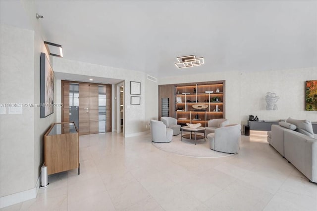 2127 Brickell Ave Unit 2302, Miami, FL 33129 - living room featuring baseboards