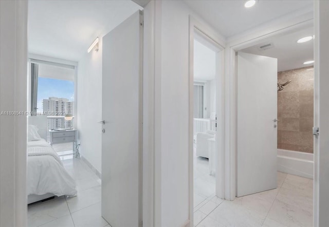 2127 Brickell Ave Unit 2302, Miami, FL 33129 - hallway featuring recessed lighting