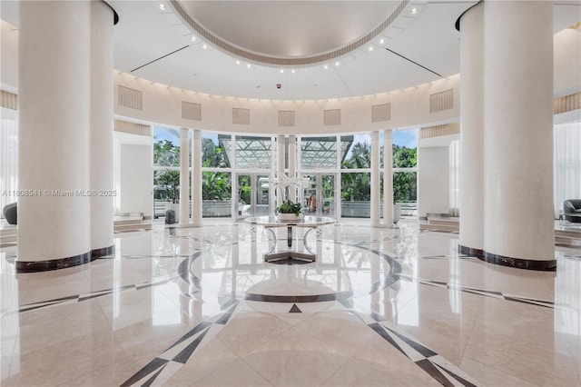 2127 Brickell Ave Unit 2302, Miami, FL 33129 - building lobby featuring a high ceiling