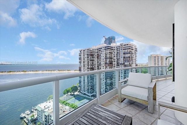 2127 Brickell Ave Unit 2302, Miami, FL 33129 - balcony with a water view