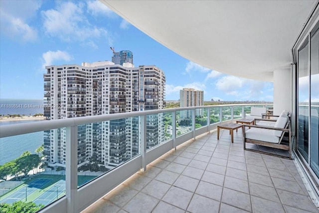 2127 Brickell Ave Unit 2302, Miami, FL 33129 - balcony featuring a water view and a view of city