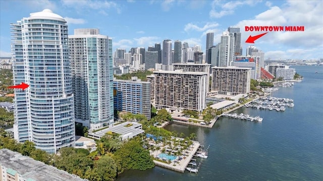 2127 Brickell Ave Unit 2302, Miami, FL 33129 - view of city skyline with a nearby body of water