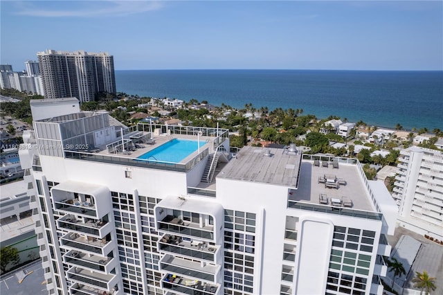 2841 N Ocean Blvd Unit 1105, Fort Lauderdale, FL 33308 - bird's eye view of a large body of water and a pool