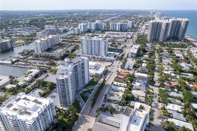 2841 N Ocean Blvd Unit 1105, Fort Lauderdale, FL 33308 - aerial overview of property's location with a large body of water and nearby urban area