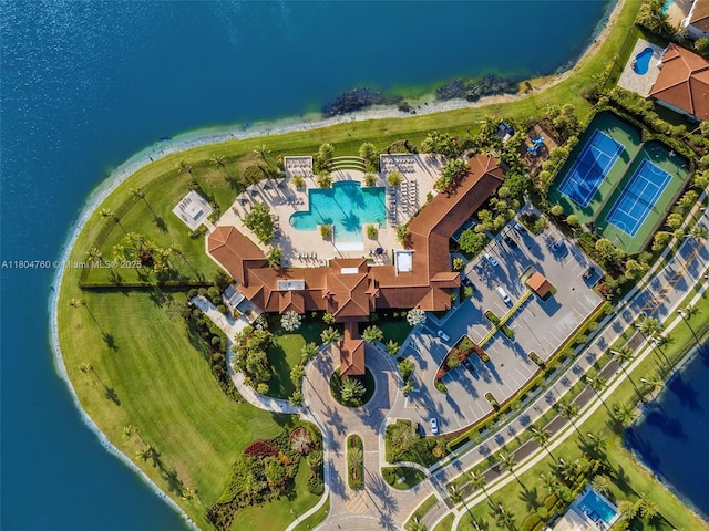 8575 Baypoint Cir, Parkland, FL 33076 - drone / aerial view of a pool