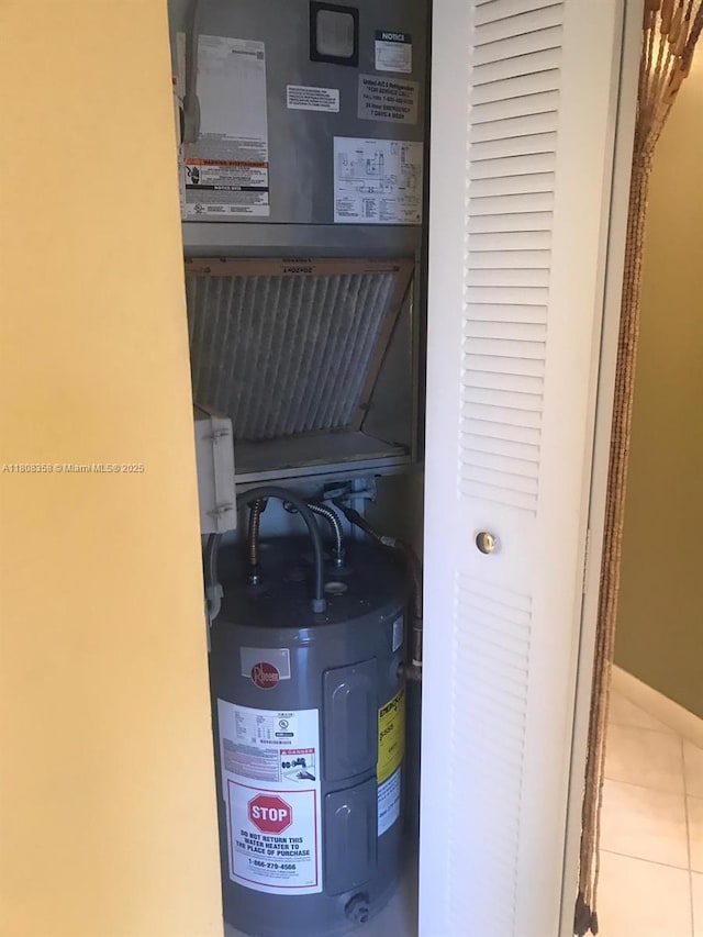 1800 SW 81st Ave Unit 1411, North Lauderdale, FL 33068 - utility room featuring water heater