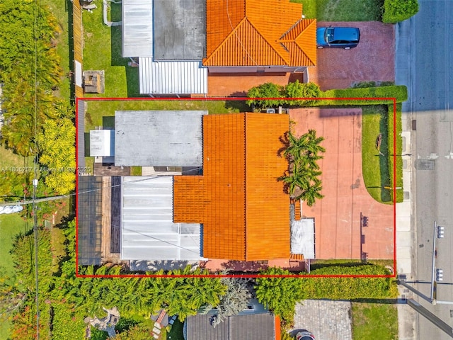 1901 SW 37th Ave, Miami, FL 33145 - aerial view of property's location featuring property boundaries highlighted