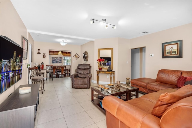 1901 SW 37th Ave, Miami, FL 33145 - living area with light tile patterned floors and baseboards
