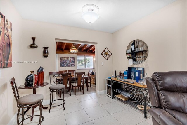 1901 SW 37th Ave, Miami, FL 33145 - dining room featuring tile patterned floors and baseboards
