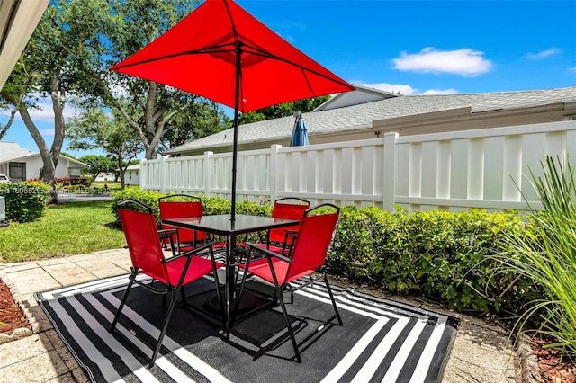 8886 Windtree St, Boca Raton, FL 33496 - view of patio / terrace featuring outdoor dining area