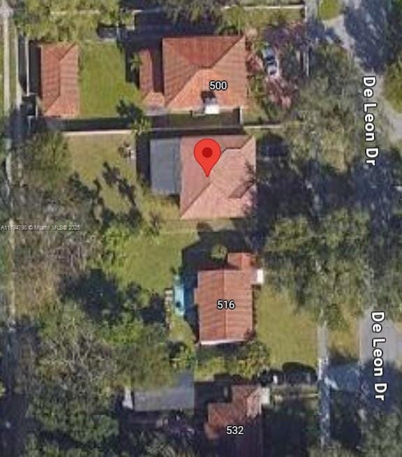 508 De Leon Dr, Miami Springs, FL 33166 - aerial view of property's location