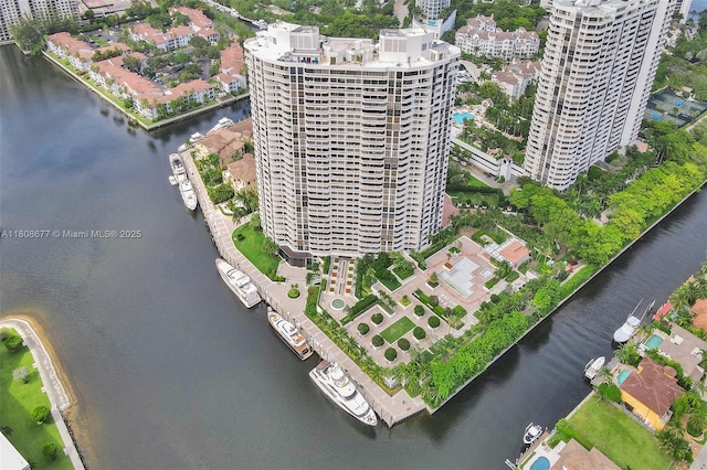1000 W Island Blvd Unit 611, Aventura, FL 33160 - bird's eye view of a nearby body of water and apartment complex