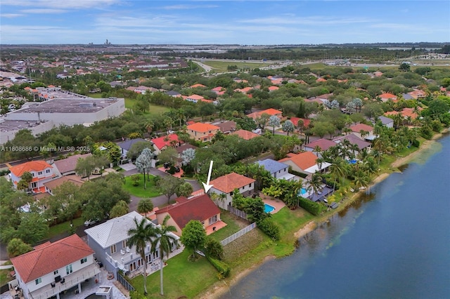 8749 NW 189th Ter, Hialeah, FL 33018 - aerial view of property's location with a large body of water and nearby suburban area