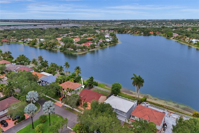 8749 NW 189th Ter, Hialeah, FL 33018 - aerial perspective of suburban area with a nearby body of water and a notable bridge