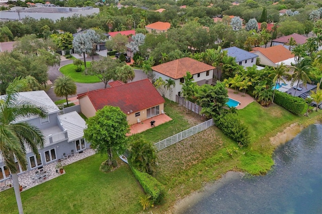 8749 NW 189th Ter, Hialeah, FL 33018 - aerial view of residential area with a pool area and a large body of water