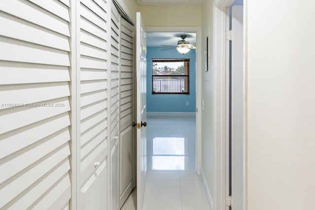 17359 NW 66th Ct, Hialeah, FL 33015 - hall featuring baseboards and light tile patterned floors