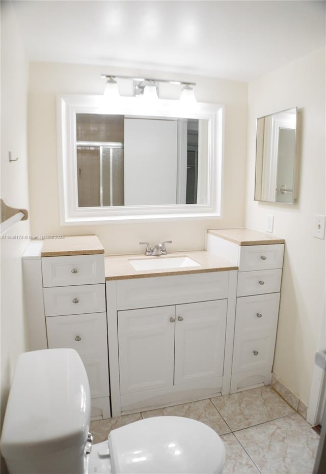 733 SE 1st Way Unit 206, Deerfield Beach, FL 33441 - full bathroom with vanity and a shower with door
