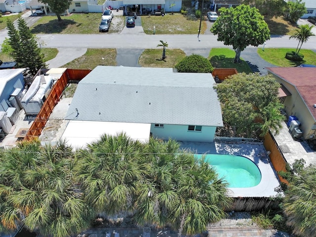 3201 NE 9th Ter, Pompano Beach, FL 33064 - aerial view of property and surrounding area with a pool area