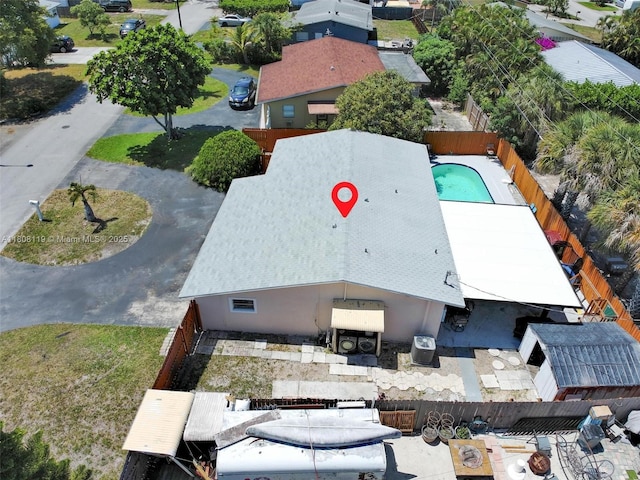 3201 NE 9th Ter, Pompano Beach, FL 33064 - aerial view of property and surrounding area with a pool area