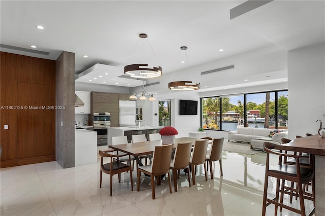 12880 N Bayshore Dr, North Miami, FL 33181 - dining area with recessed lighting