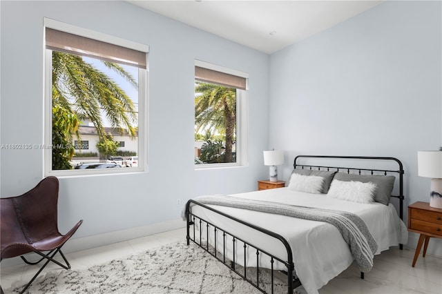 12880 N Bayshore Dr, North Miami, FL 33181 - bedroom with marble finish floors