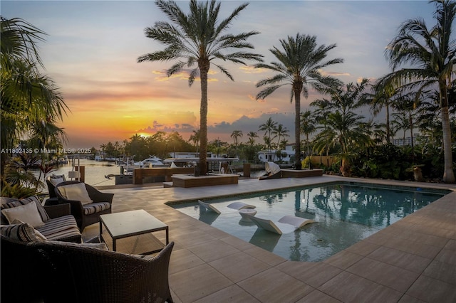 12880 N Bayshore Dr, North Miami, FL 33181 - outdoor pool with a patio