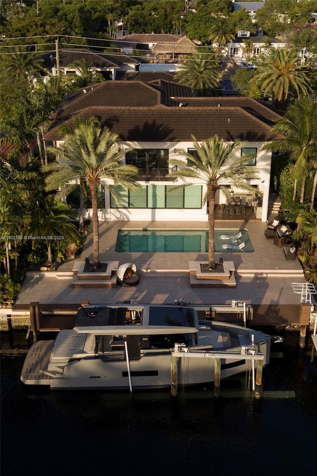 12880 N Bayshore Dr, North Miami, FL 33181 - view of property location featuring a pool