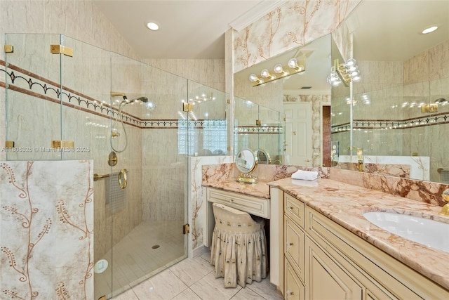 11034 Via, San Remo, Boynton Beach, FL 33437 - full bath with vanity and a stall shower