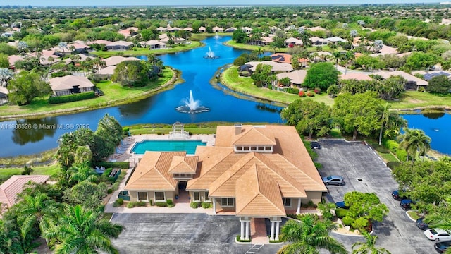 11034 Via, San Remo, Boynton Beach, FL 33437 - aerial perspective of suburban area with a large body of water