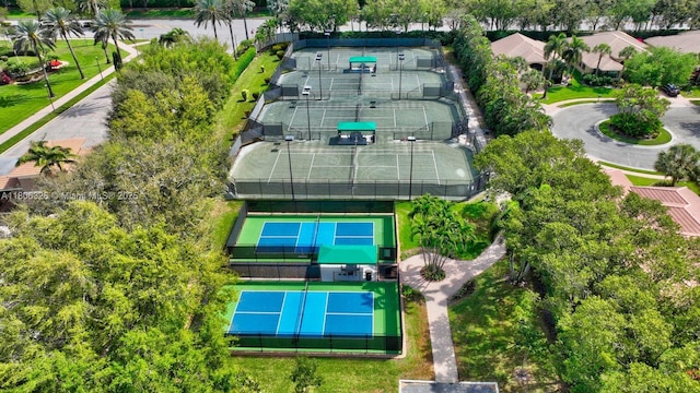 11034 Via, San Remo, Boynton Beach, FL 33437 - bird's eye view of a pool area