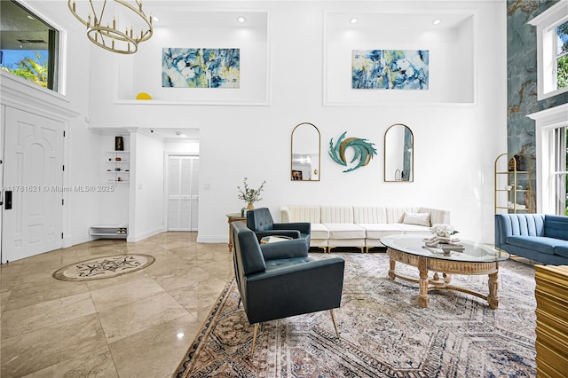 9866 SW 111th Ter, Miami, FL 33176 - community lobby featuring a towering ceiling and recessed lighting