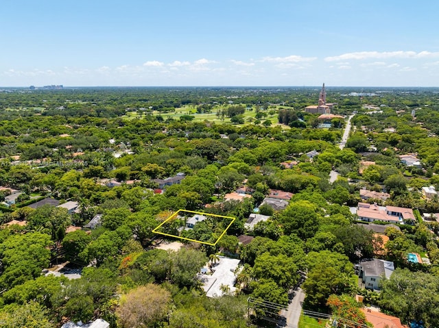 3245 Riviera Dr, Coral Gables, FL 33134 - aerial view of property and surrounding area with property parcel outlined