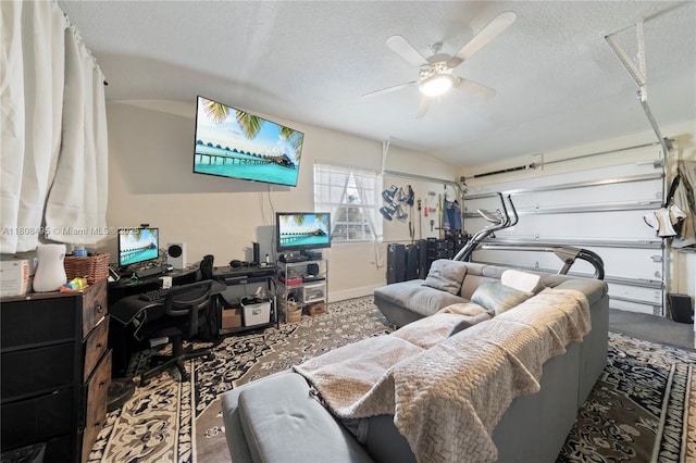 9362 NW 24th Pl, Sunrise, FL 33322 - garage featuring a desk and ceiling fan