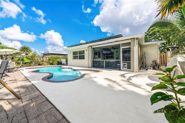 9362 NW 24th Pl, Sunrise, FL 33322 - view of swimming pool with a patio